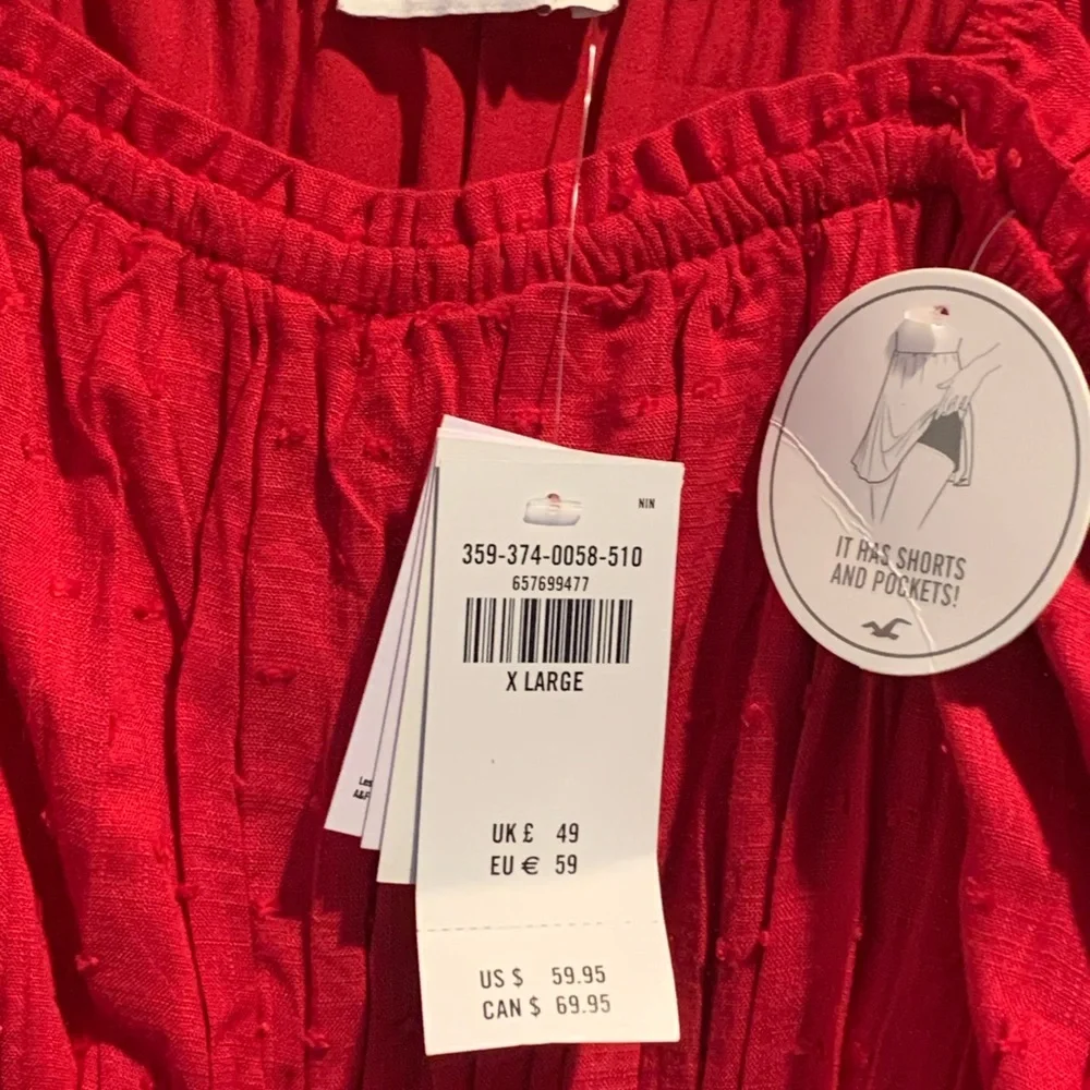 NWT! Red Hollister Dress /Romper - Picture 10 of 10